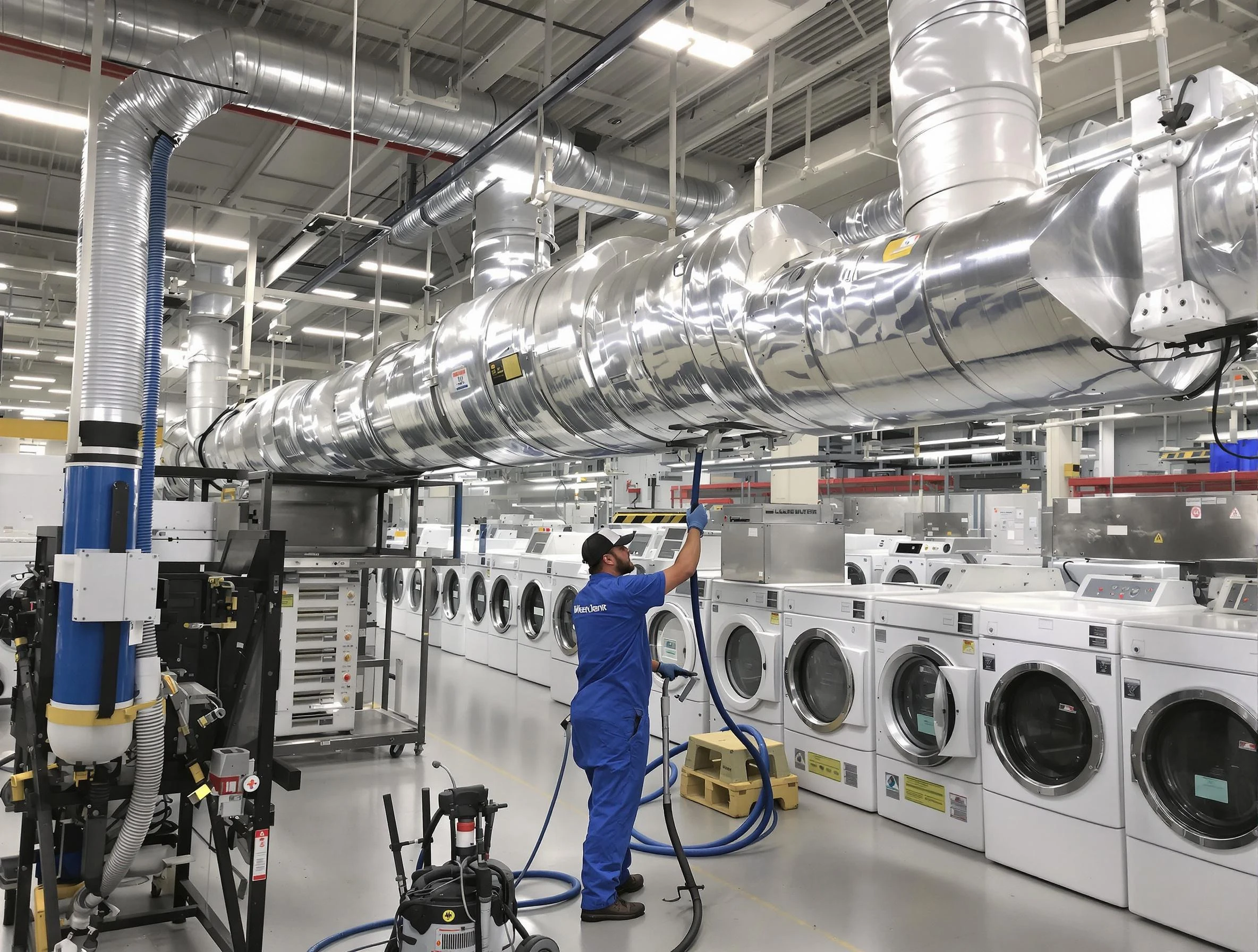 Lilburn Dryer Vent Cleaning team performing heavy-duty industrial dryer vent cleaning in Lilburn